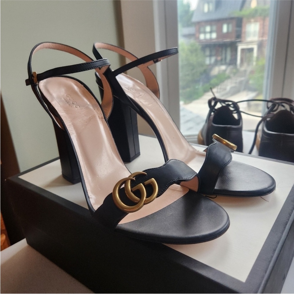 Gucci Marmont block Heels - Picture 2 of 10